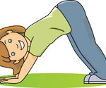 exercise girl stretching leg